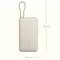 Портативный аккумулятор Xiaomi Mi Power Bank With Cable USB-C 20000mAh PB2030MI Beige